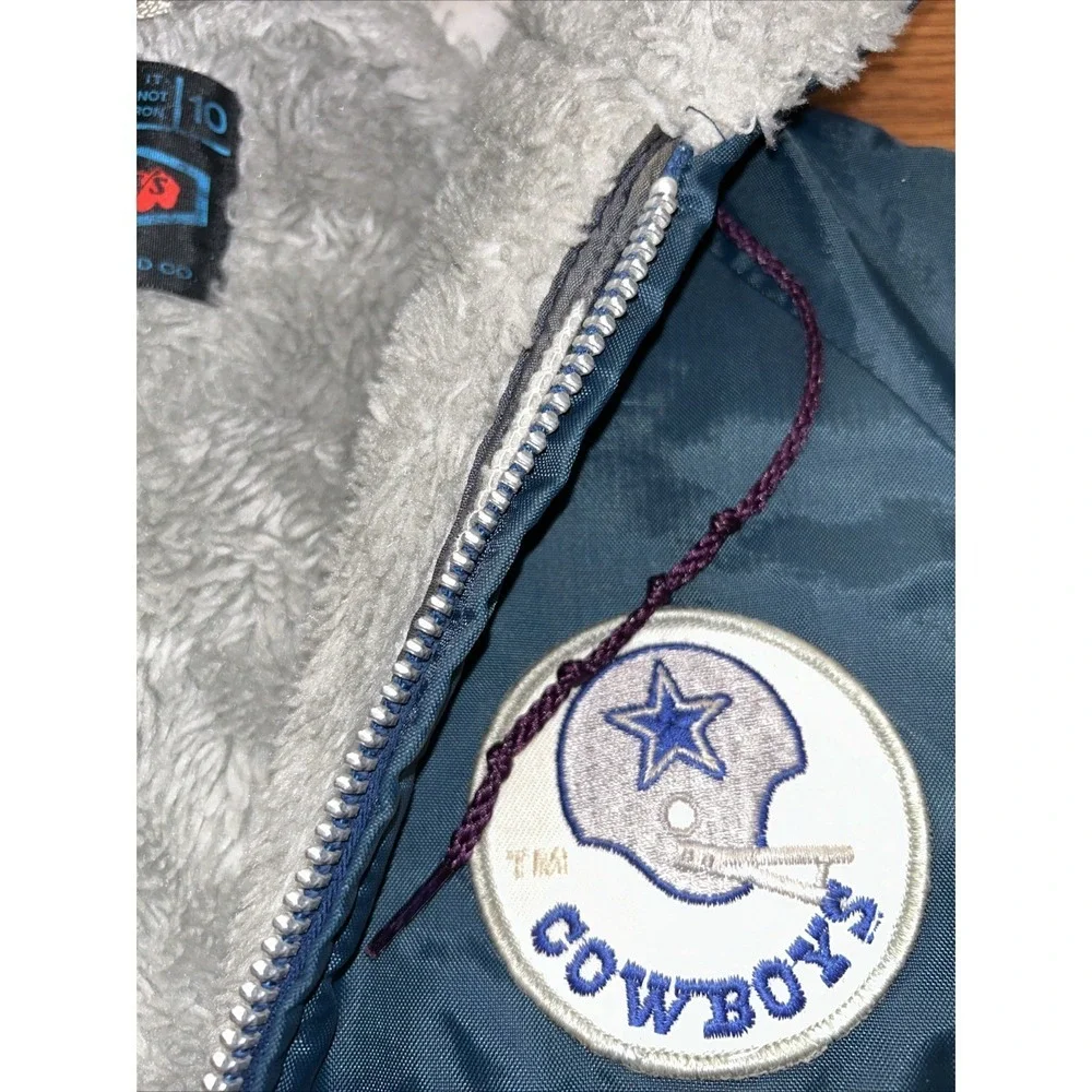 Vintage Dallas Cowboys COAT‎ NFL Football Youth Sz 10 Sears & Roebuck 1970s